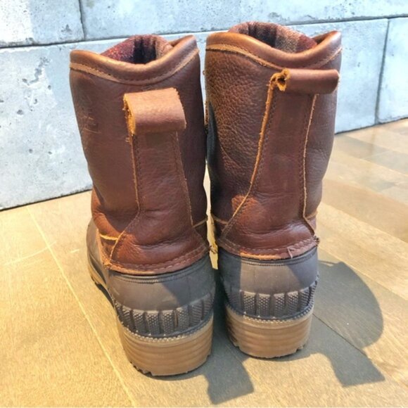 KAMIK Women Genuine Leather Brown Rubber Waterproof Outdoor Winter Boots Booties - Picture 4 of 12